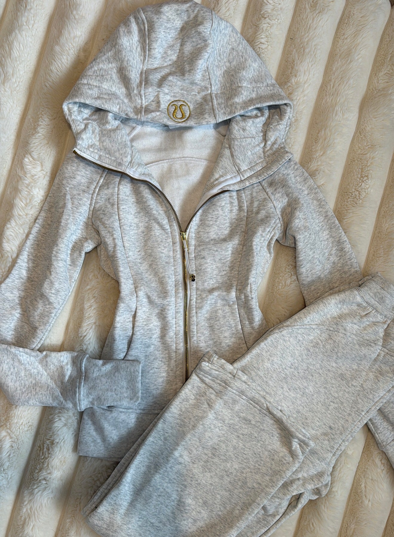 Grey Tracksuit With Hood